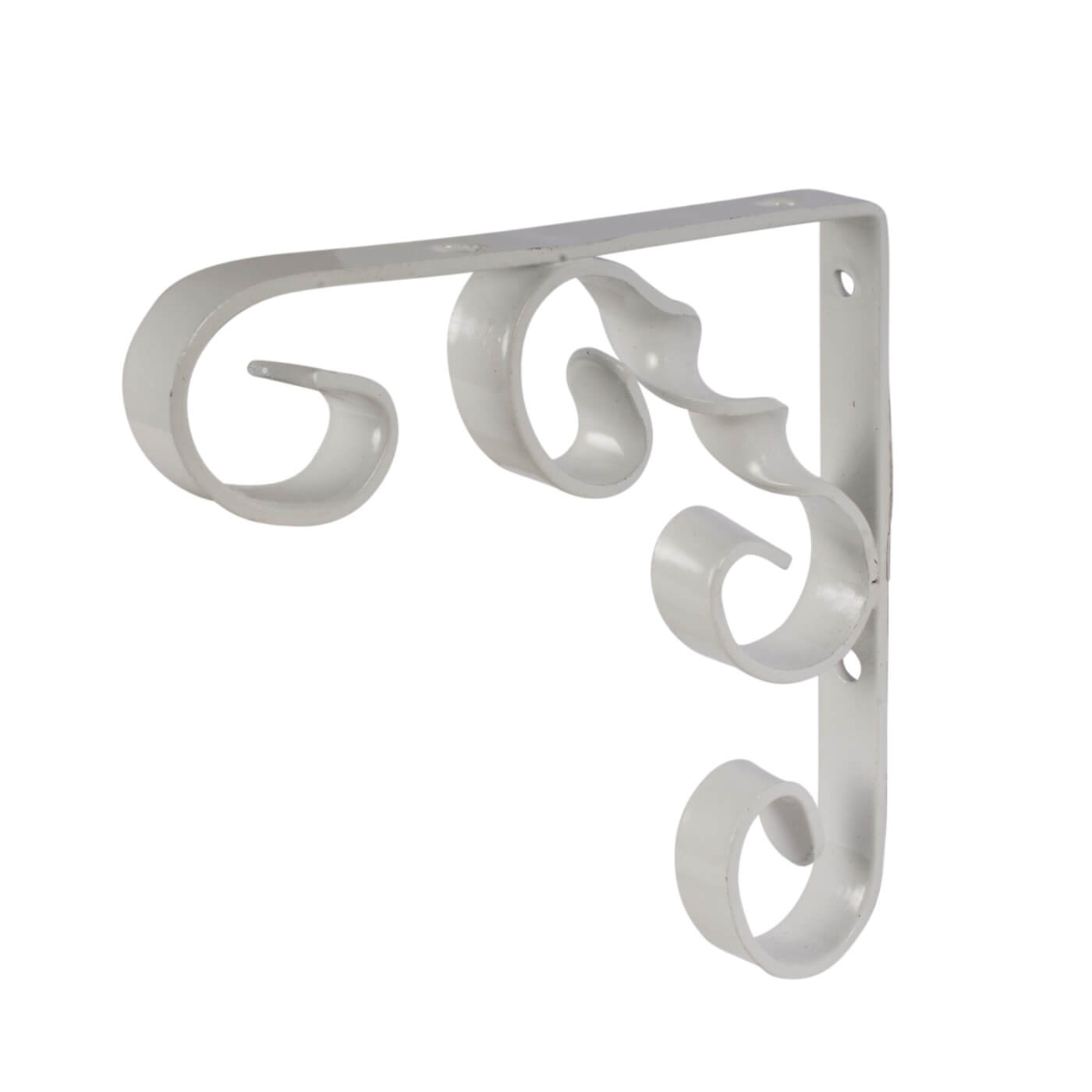 Ornamental Scroll Shelf Bracket 115 x 100mm White IronmongeryDirect